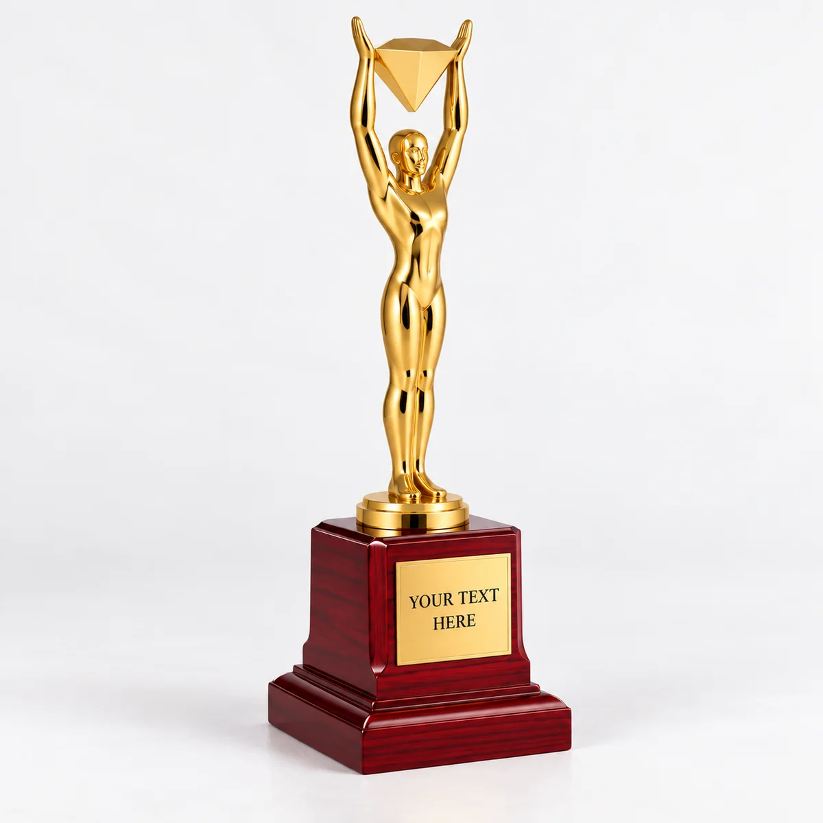 Gold Victory Figure Diamond Trophy - view 2